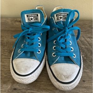 Teal blue Converse